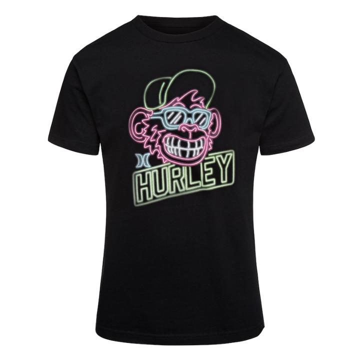 Boys 8-20 Hurley Chimp Tee, Size: Small, Black