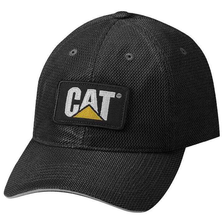 Men's Caterpillar Hi-visibility Mesh Cap, Black
