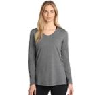 Women's Danskin Half Moon Long Sleeve Tee, Size: Xl, Grey Other