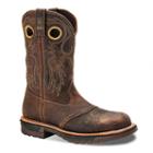 Rocky Original Ride Men's Steel-toe Western Work Boots, Size: Medium (9.5), Brown