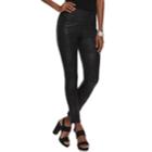 Women's Apt. 9&reg; Tummy-control High-waisted Ponte Leggings, Size: Xl, Black
