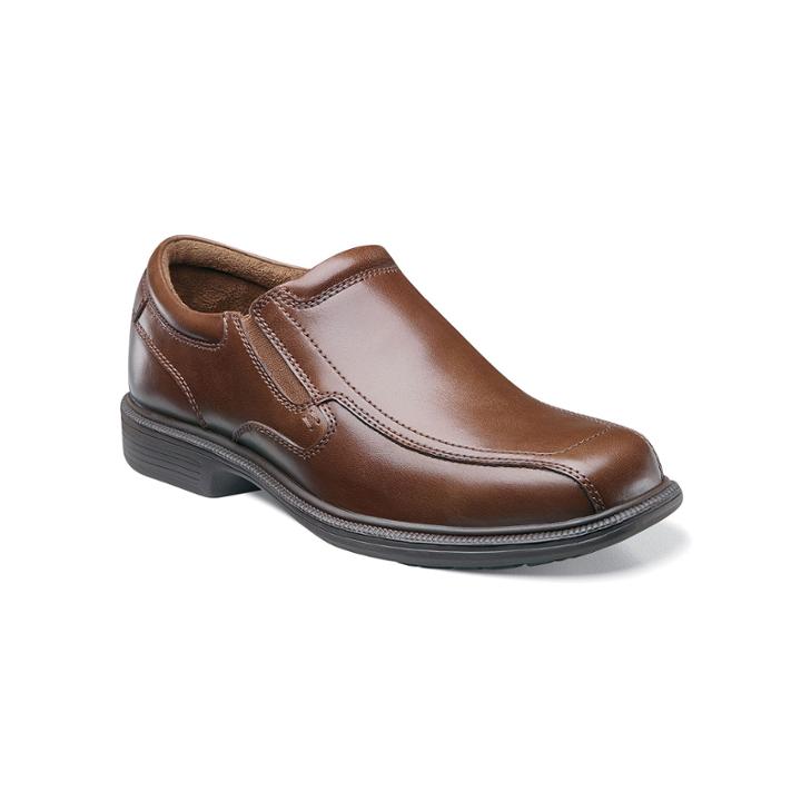 Nunn Bush Bleeker Street Kore Men's Slip-on Shoes, Size: 10.5 Wide, Red/coppr (rust/coppr)