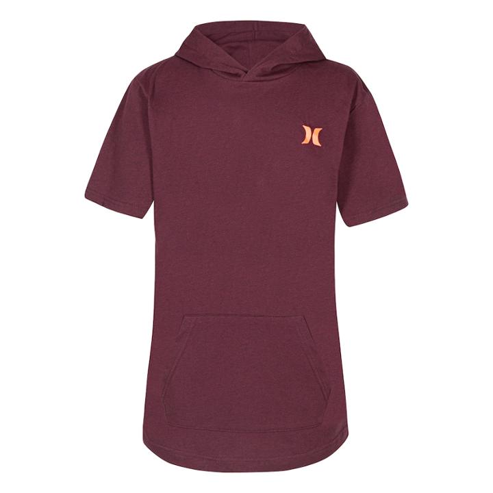 Boys' 8-20 Hurley Bitmapped Pull-over Hoodie, Size: Xl, Dark Red