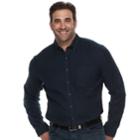 Big & Tall Croft & Barrow&reg; Regular-fit Flannel Woven Button-down Shirt, Men's, Size: 4xb, Dark Blue