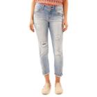 Juniors' Wallflower Ripped Ankle Skinny Jeans, Teens, Size: 1, Brt Orange