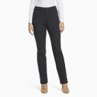 Women's Gloria Vanderbilt Anita Sateen Straight-leg Pants, Size: 12 Short, Black