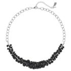 Simply Vera Vera Wang Graduated Bead Cluster Necklace, Women's, Black