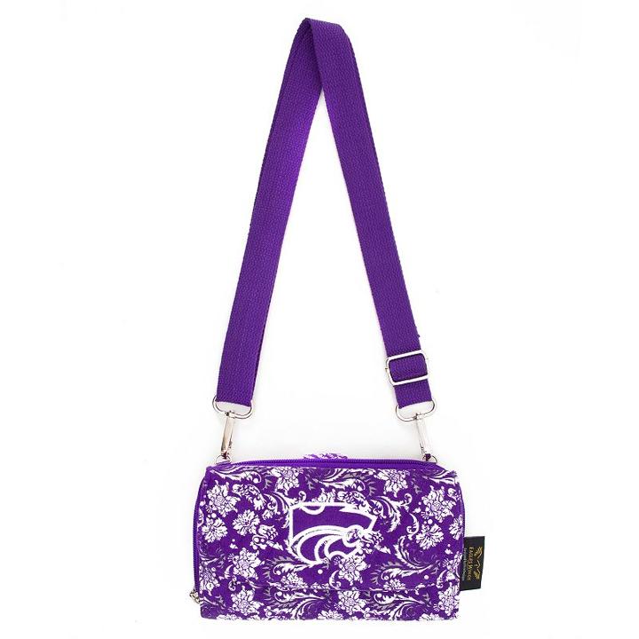 Kansas State Wildcats Bloom Crossbody Wallet, Women's, Multicolor