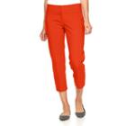 Women's Apt. 9&reg; Torie Modern Fit Capri Dress Pants, Size: 2, Med Red
