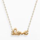 Teeny Tiny By Everlasting Gold 14k Gold Love Necklace, Women's, Size: 17, Yellow