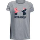 Girls 7-16 Under Armour Big Logo Tee, Size: Small, Silver