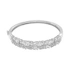 Simply Vera Vera Wang Sterling Silver Lab-created White Sapphire Bangle Bracelet, Women's, Size: 7