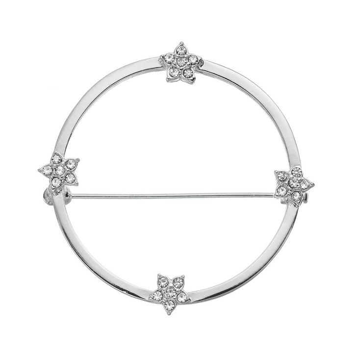 Lc Lauren Conrad Round Star Pin, Women's, Silver