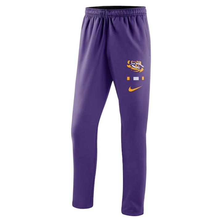 Men's Nike Lsu Tigers Therma-fit Pants, Size: Small, Purple