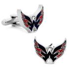 Washington Capitals Rhodium-plated Cuff Links, Men's, Multicolor