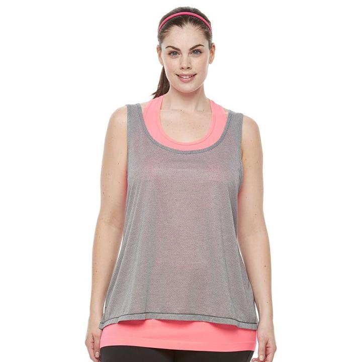 Plus Size Tek Gear&reg; Seamless Tank, Women's, Size: 2xl, Brt Pink