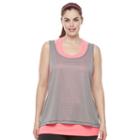 Plus Size Tek Gear&reg; Seamless Tank, Women's, Size: 2xl, Brt Pink