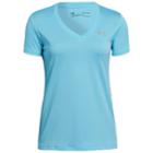 Women's Under Armour Tech Ticker Short Sleeve Tee, Size: Small, Turquoise/blue (turq/aqua)