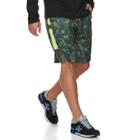 Men's Tek Gear&reg; Printed Laser-cut Basketball Shorts, Size: Medium, Dark Blue
