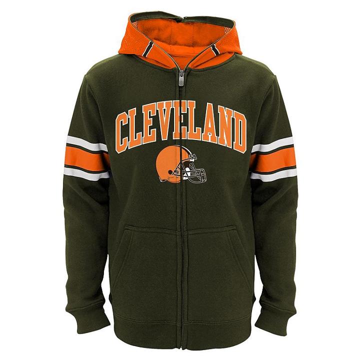 Boys 8-20 Cleveland Browns Helmet Hoodie, Boy's, Size: Xl(18/20), Brown