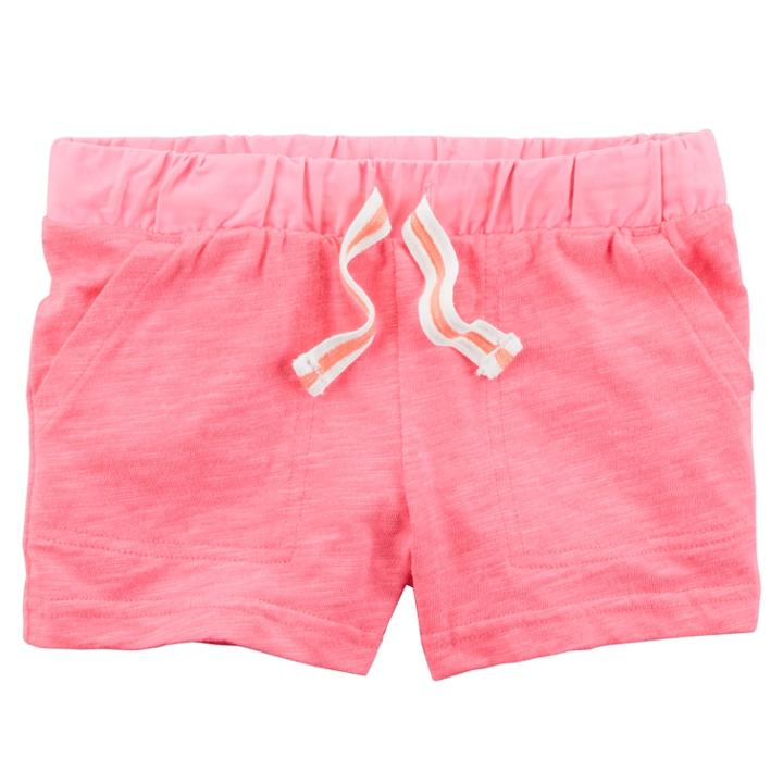 Girls 4-8 Carter's Knit Pull-on Shorts, Size: 4-5, Pink