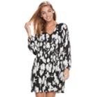Women's Bethany Floral Shift Dress, Size: Large, White Oth