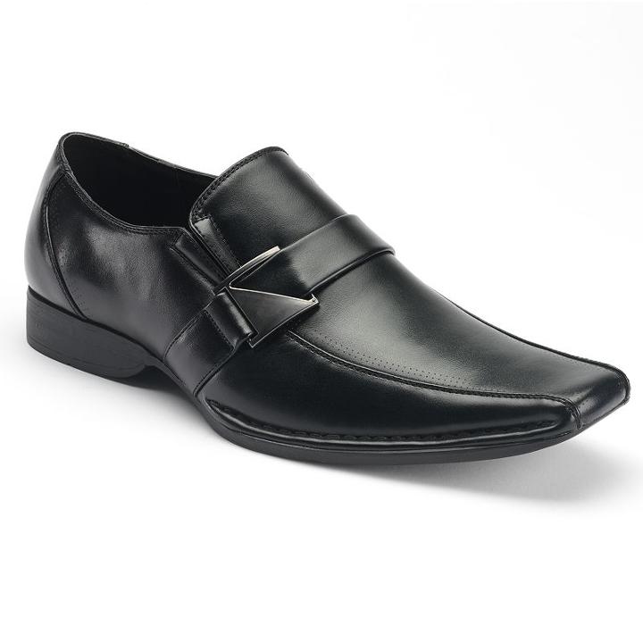 Apt. 9&reg; Men's Slip On Dress Shoes, Size: 9.5, Black
