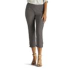 Women's Lee Elena Twill Pull-on Capris, Size: 10 Avg/reg, Dark Grey