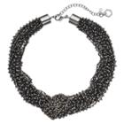 Simply Vera Vera Wang Chunky Knotted Seed Bead Necklace, Women's, Black