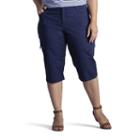 Plus Size Lee Edy Skimmer Capris, Women's, Size: 25 - Regular, Dark Blue