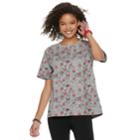 Disney's Mickey Mouse 90th Anniversary Juniors' Sketch Tee, Teens, Size: Large, Gray Heather