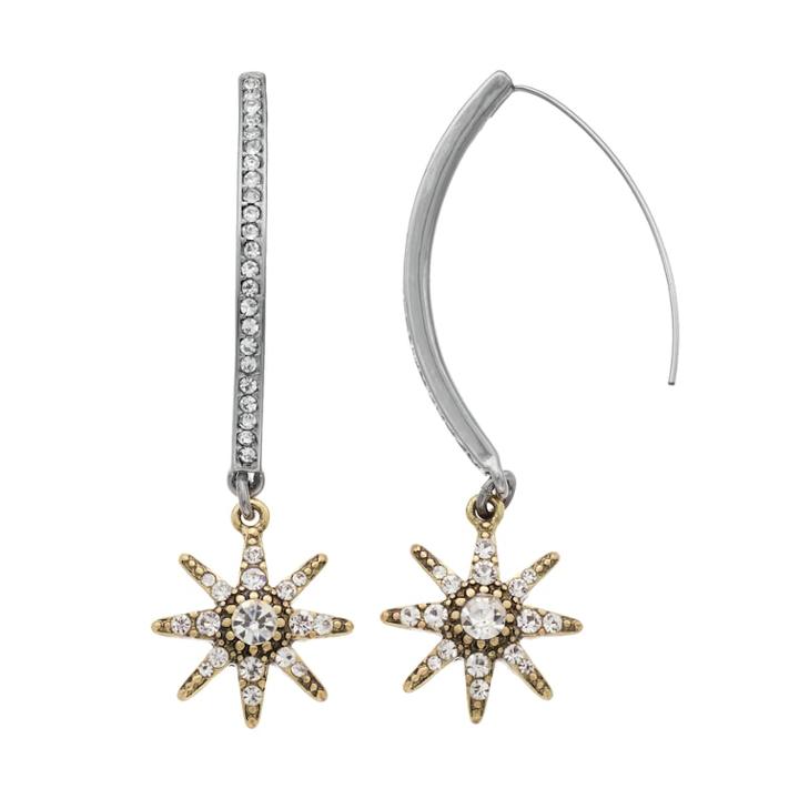 Simply Vera Vera Wang Starburst Nickel Free Threader Earrings, Women's, Multicolor