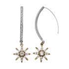 Simply Vera Vera Wang Starburst Nickel Free Threader Earrings, Women's, Multicolor