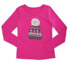Girls 4-6x French Toast Winter Hat Tee, Girl's, Size: 6x, Med Pink