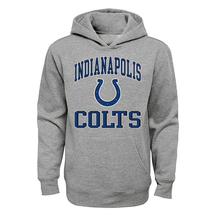 Boys 8-20 Indianapolis Colts Promo Fleece Hoodie, Boy's, Size: S(8), Grey