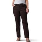 Plus Size Lee Relaxed Fit Straight-leg Jeans, Women's, Size: 18w T/l, Dark Brown