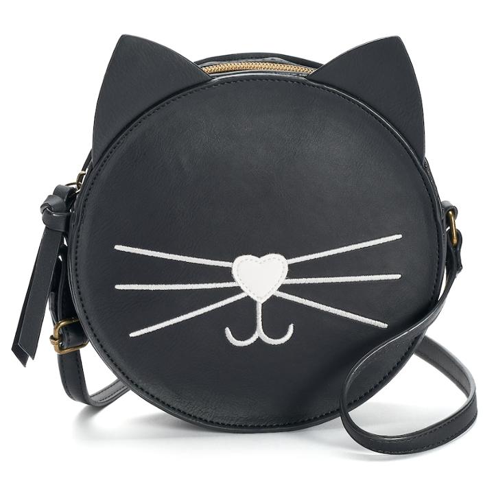 T-shirt & Jeans Cat Canteen Crossbody Bag, Women's, Black