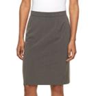 Petite Briggs Slimming Pencil Skirt, Women's, Size: 12 Petite, Grey Other