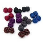 12-piece Knot Cuff Link Set, Men's, Silver