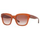 Dkny Dy4145 52mm Rectangle Gradient Sunglasses, Women's, Orange