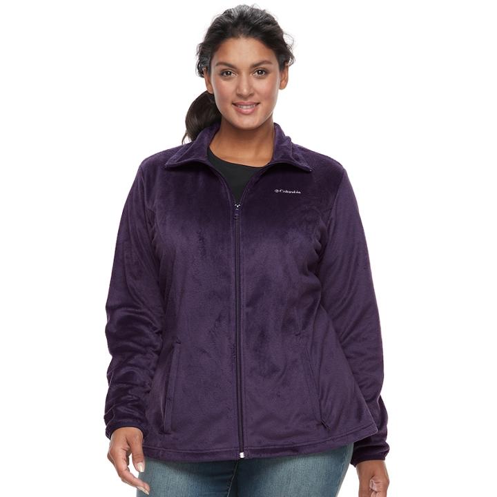 Plus Size Columbia Blustery Summit Fleece Jacket, Women's, Size: 3xl, Drk Purple