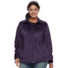 Plus Size Columbia Blustery Summit Fleece Jacket, Women's, Size: 3xl, Drk Purple