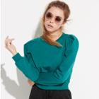 K/lab Green Crop Sweatshirt, Teens, Size: Small, Dark Green