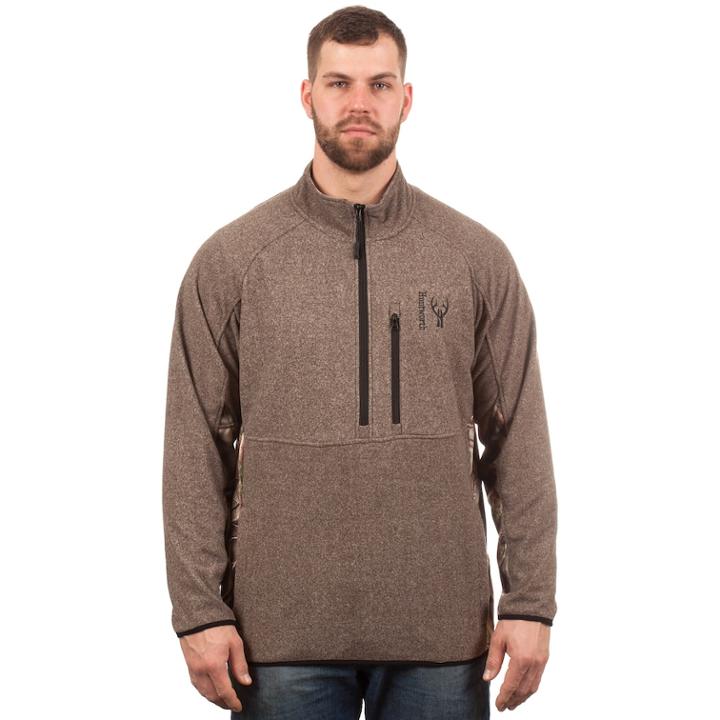 Men's Huntworth Tricot Fleece Half-zip Pullover, Size: Xl, Brown