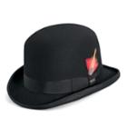 Men's Scala Wool Felt Grosgrain Derby Hat, Size: Medium, Black
