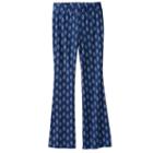 Girls 7-16 Joey B Patterned Soft Flare Pants, Girl's, Size: Medium, Blue Other
