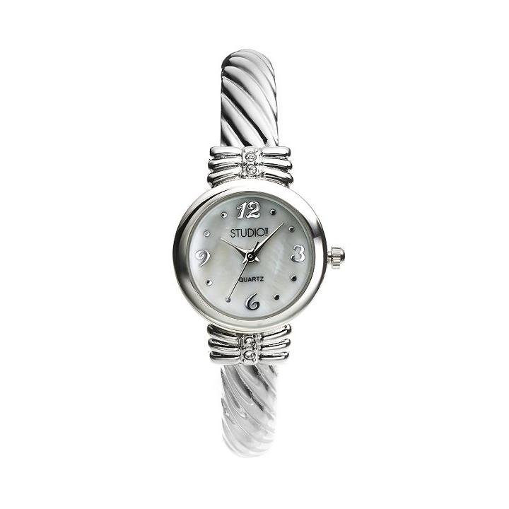 Studio Time Women's Bangle Watch, Size: Small, Grey