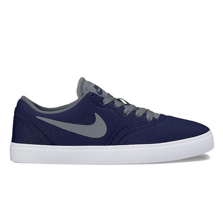 Nike Sb Check Grade School Kids' Skate Shoes, Boy's, Size: 4, Blue
