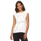 Women's Apt. 9&reg; High-low Georgette Top, Size: Xl, White