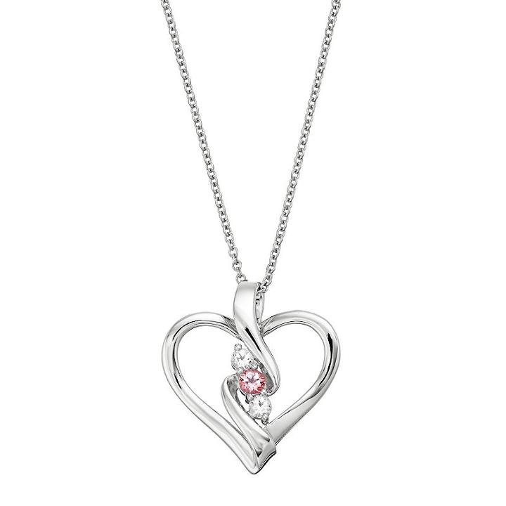 Survivor Collection Ruth Topaz Pendant, Women's, Size: 16, Pink